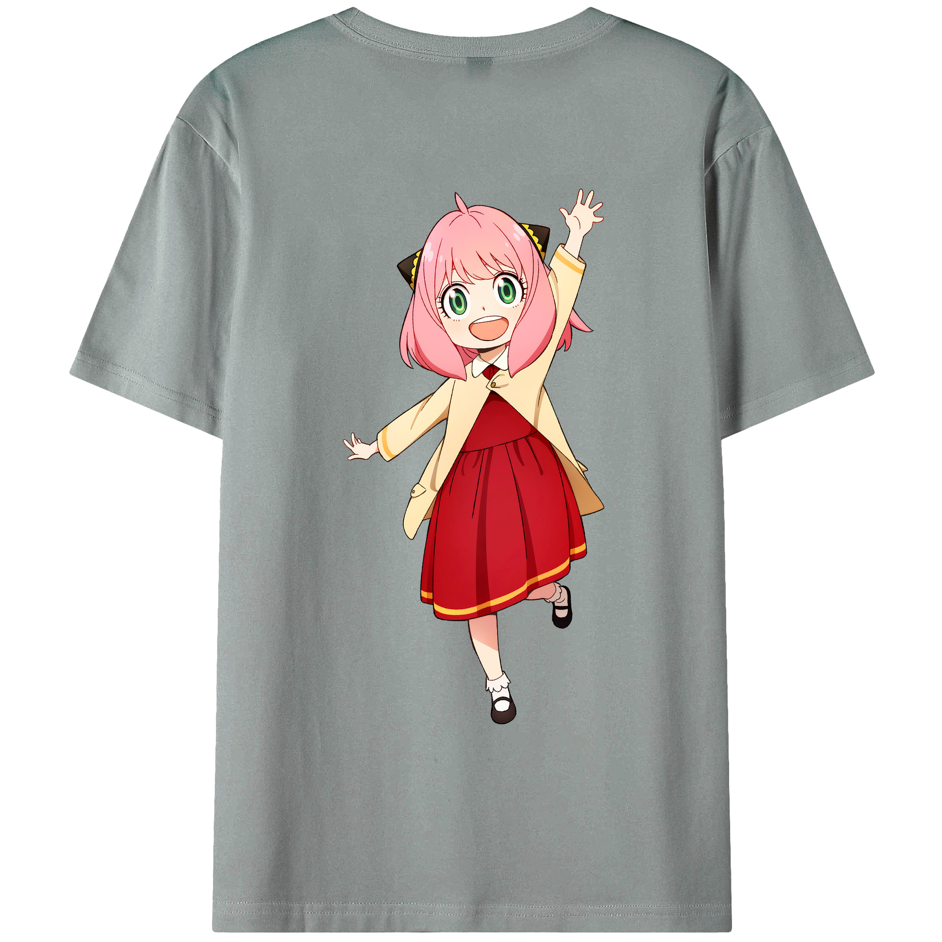 （画像用） SPY×FAMILY间谍家家酒 綿100％ メンズ半袖Tシャツ（バックプリント） 通気性